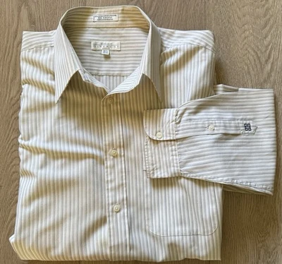 — VINTAGE Givenchy Monsieur —  Men’s Dress Shirt: (16.5/34/35) L/XL   *CLASSIC* - Image 1 of 4