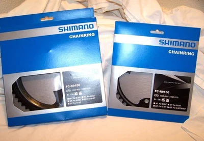 * NEW Shimano Dura-Ace FC-R9100 Chainrings 55t/42t 2 Chainring Set NIB NOS * - Image 1 of 4