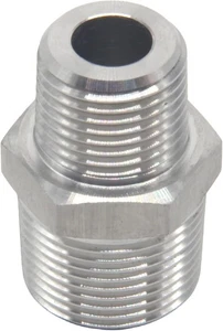 1/2" Male NPT to 3/4" Male NPT Threaded Hex Nipple Reducer Adapter Pipe Fitting - Picture 1 of 5