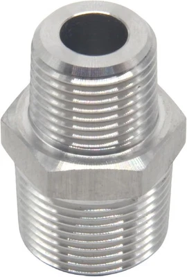 1/2" Male NPT to 3/4" Male NPT Threaded Hex Nipple Reducer Adapter Pipe Fitting - Image 1 of 4