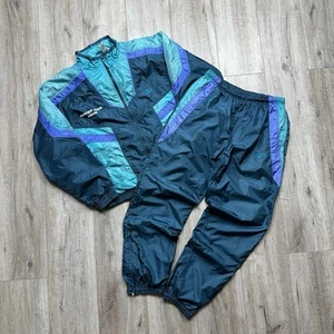 Nike Vintage 90s Track Suit Nylon Blue Mens Size M  - Picture 1 of 17