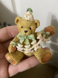 CHERISHED TEDDIES UNFOLDING HAPPY WISHES FOR YOU AGE FOUR BIRTHDAY FIGURINE - Picture 1 of 6