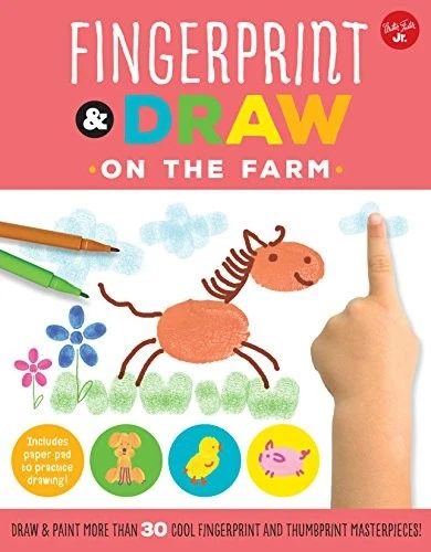 Fingerprint & Draw: On the Farm: Draw & paint more than 30 cool fing - VERY GOOD - Image 1 of 1