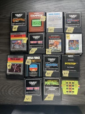 Lot Of 14, Colecovision / Atari Games All Tested & Working Zaxxon Pit stop Turbo - Image 1 of 4