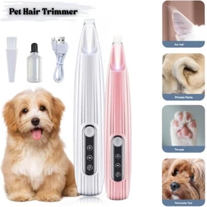 Pro Dog Paw Trimmer Waterproof Pet Hair Trimmer with LED Light Dog Clippers - Picture 1 of 11