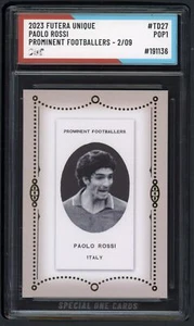 2023 FUTERA UNIQUE #TD27 PAOLO ROSSI PROMINENTE FUSSBALLER SOC POP1 - Bild 1 von 2