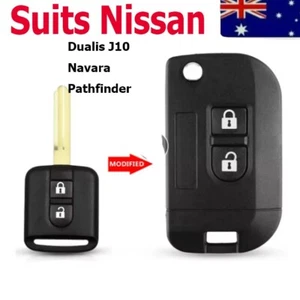 Smart Remote Car Key Shell Fob Suits for NISSAN PATHFINDER NAVARA DUALIS 2B - Picture 1 of 5