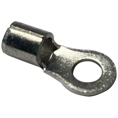 SHERCO-AUTO (100) Non-Insulated 12-10 Gauge #10 Ring Terminal Uninsulated Wire Connector USA