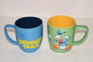 Lote de 2 tazas Disney Pato Donald 3D ruidosas cortas templadas divertidas positivas y náuticas - Imagen 1 de 5