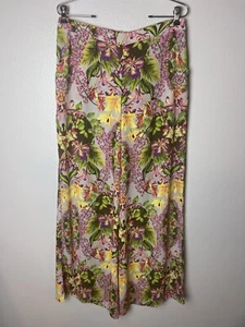 ASTR The Label Damen hell Blumen weites Bein Hose Resort Strand Gr. Medium - Bild 1 von 11