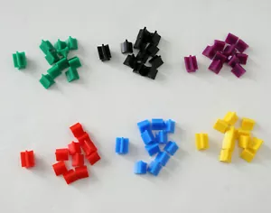 Risk & Castle Risk 1990 Board Game Parts - 1 (10 Army) & 10 Army of all 6 Colors - Picture 1 of 3