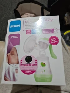 MAM Manual Breast Pump - Lightweight With Adjustable Funnel And Soft Pads - Picture 1 of 1