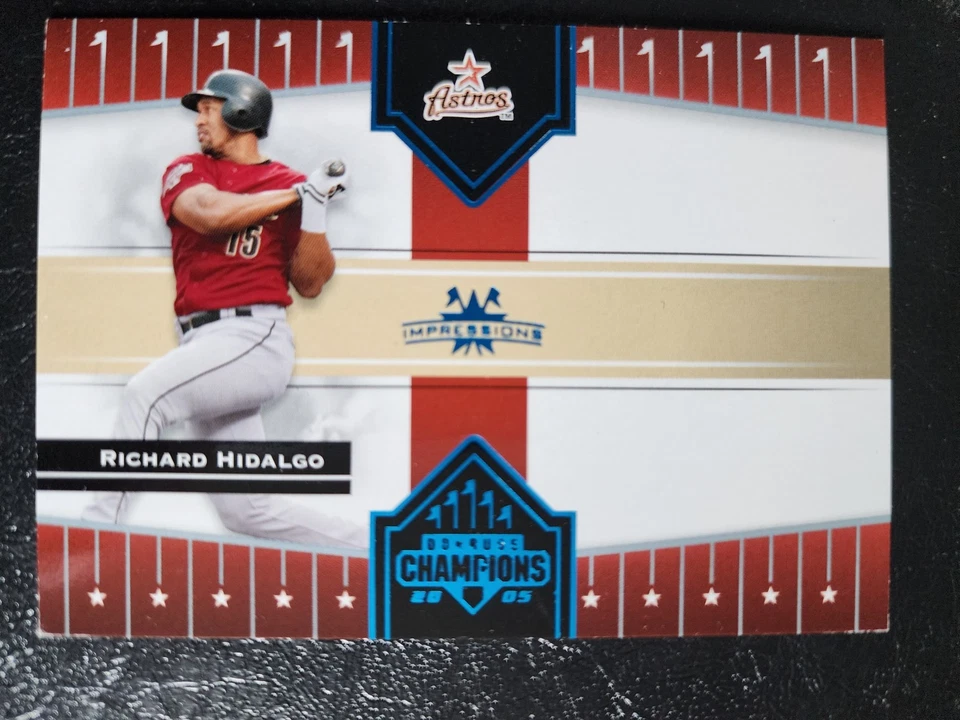 Richard Hidalgo 2005 Donruss Champions #150 Houston Astros serie #069/100 Foto 1 de 2