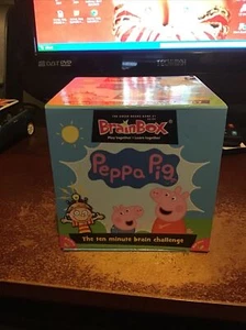 BRAINBOX PEPPA PIG QUIZ BOX BIRTHDAY CHRISTMAS FAMILY QUIZ NIGHT KIDS ADULTS - Picture 1 of 2