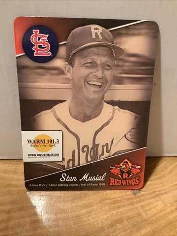 Stan Musial St. Louis Cardinals Rochester Red Wings Magnet MLB Baseball Cover