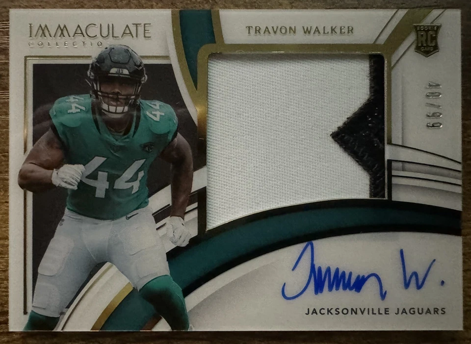 2022 Panini Immaculate Premium /99 Travon Walker Rookie Patch Auto - RPA - Image 1 of 2