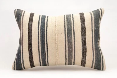 Funda de almohada Kilim, 16x24 inc, almohada de sofá vintage, almohada decorativa hecha a mano Foto 1 de 4