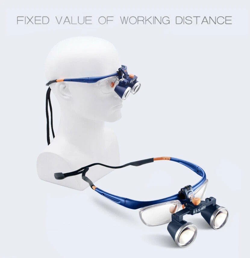 KWS Dental 2.5X-420MM ENT Surgery Medical Frame Binocular Loupes FD-503G-1 CE US