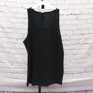 Knocker Men's Medium Solid Black Tank Top 100% Cotton Made in Bangladesh RN65914 - Picture 1 of 3
