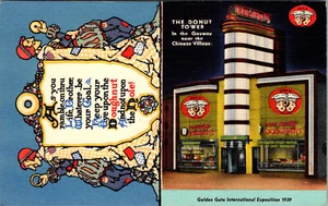 SAN FRANCISCO, CALIFORNIA - EXPOSICIÓN - TORRE DONUT EN GAYWAY - POSTAL DE LINO - Imagen 1 de 2