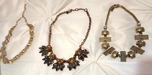 3 Vintage Halskette Signiature Schmuck Banana Republic, Jewelmit, Coro - Bild 1 von 12