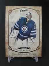 2015-16 Upper Deck Champ's Gold Variant Front #264 Connor Hellebuyck SP