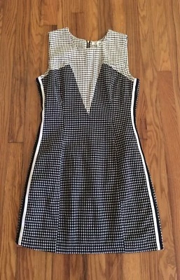 ModCloth Grid Print Sleeveless Sheath Dress Size S NWOT - Image 1 of 4