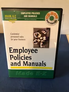Made E-Z Employee Policies and Manuals for Windows - CD-ROM Software - Picture 1 of 4
