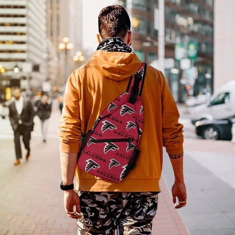 Atlanta Falcons Full Print Chest Bag Travel Crossbody Bag Fans Shoulder Bag Cover