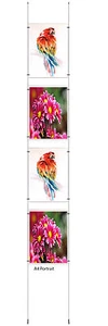 A4 Wire Cable Acrylic Poster Holder Retail Shop Window Displays Signs display - Picture 1 of 4