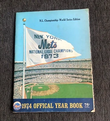 NY Mets 1974 "National League Champions" Yearbook (Very Good Condition) - Image 1 of 4
