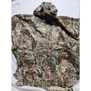 Advantage Camo Rain Poncho Hunting Gear Waterproof Hooded One Size - Picture 1 of 7