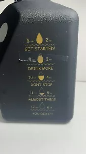 Water Bottler With Measure Motivating 27 Liters No Hot Liquid Black - Picture 1 of 7