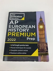 Princeton Review AP European History Premium Prep 2022 6 Practice Tests + Comp - Picture 1 of 5
