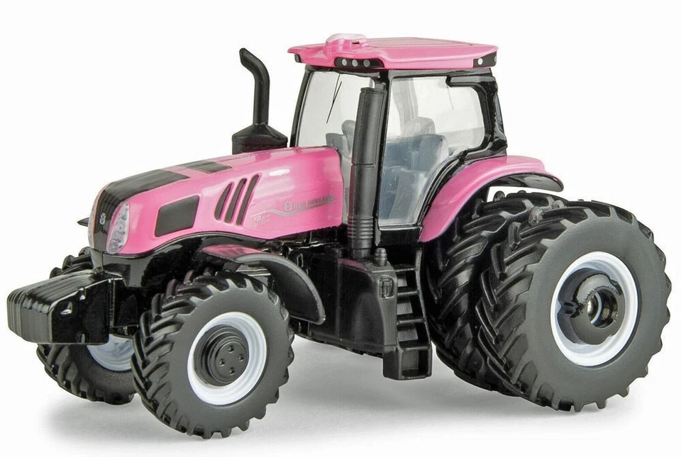 New Holland T8.380 Pink Tractor with Rear Duals- 1/64 scale - Image 1 of 1