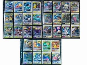 Pokemon TCG S-Chino TAG TEAM GX Cartas Lote 32 piezas Juego Completo Sol y Luna RR HOLO Raro - Imagen 1 de 4