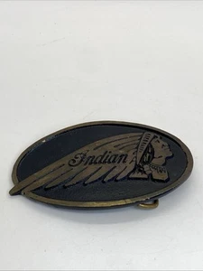 Indian Motorcycles Vintage Belt Buckle Brass - Picture 1 of 13