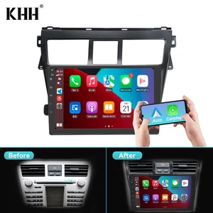 8G+128G CarPlay For Toyota VIOS Yaris 2007-2012 Car Radio Stereo GPS Android 13 - Picture 1 of 19