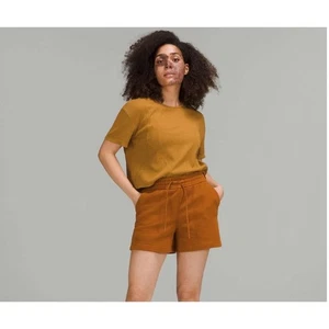 Lululemon Loungeful High-Rise Short 4" Butternut Brown Size 6 Sweat Shorts - Picture 1 of 8