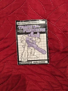 1984 Hasbro - G1 Transformers Hung-gurrr Abominus Booklet - Bild 1 von 1