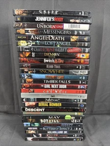 Horror Movie Lot 27 DVDS Killers Psychos Nut Jobs G-VGC RARE TITLES - Imagen 1 de 6