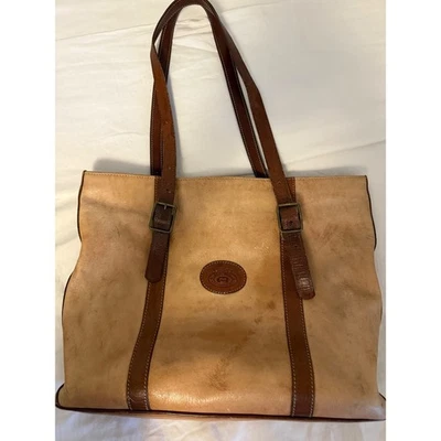 Original Etienne Aigner Handcrafted Leather Tote Bag - Image 1 of 4