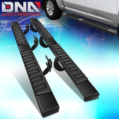 For 2019-2024 Ram 1500 Crew Cab 6 Inch Black Flat Side Step Bar Running Boards - Image 1 of 4