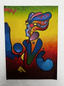 Peter Max  - Amazing Oil Paper - Signed - Stamped  - A1 - Pop Art - Picture 1 of 2