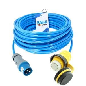 Cavo di collegamento terrestre in poliuretano con spina CEE/frizione Marinco 2,5 mm² 25 m - Foto 1 di 4