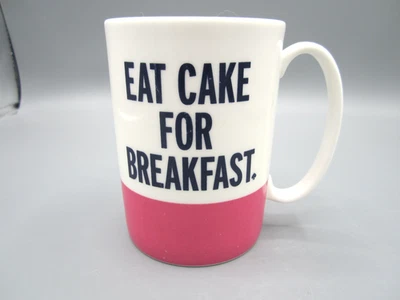 Фарфор Lenox Kate Spade белые глубокие чернила «Ешьте торт на завтрак» 12 унций (587) - Изображение 1 из 4