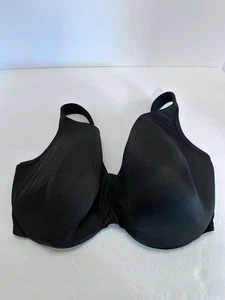 Cacique 38H black lightly lined full coverage smooth cups underwire bra - Picture 1 of 4