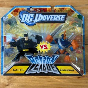 DC Universe Action League Batman vs Deathstroke 2011 New Sealed - Picture 1 of 10