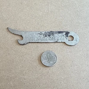 Vintage Beer Bottle Can Opener Gordon & Dilworth Real Orange Marmalade Whitehead - Picture 1 of 5