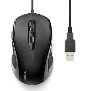 Ergonomic Wired Mouse Adjustable Dpi 3600 2400 1800 1200 Usb Compatibility - Picture 1 of 7